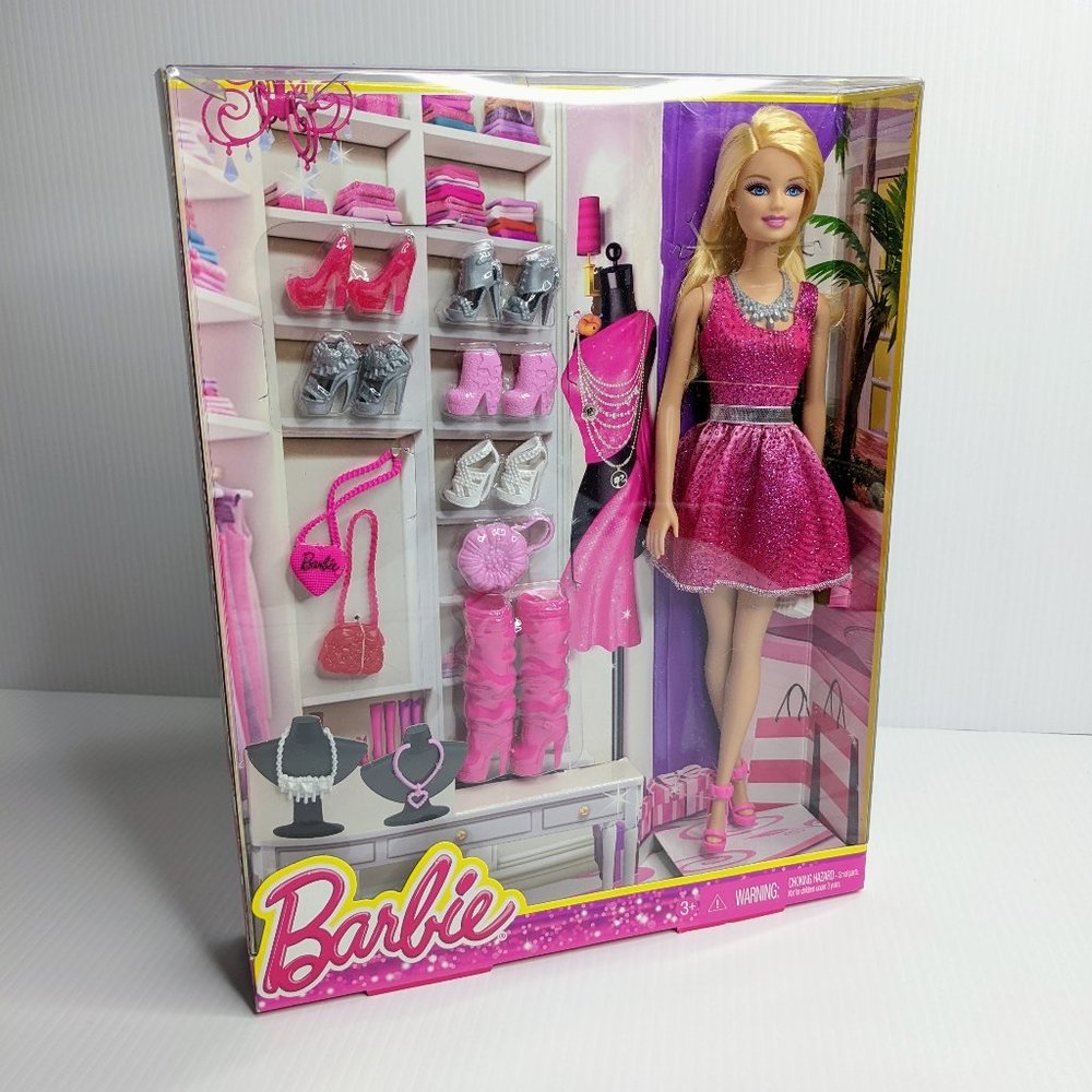 NIB Barbie Doll with accessories by Mattel